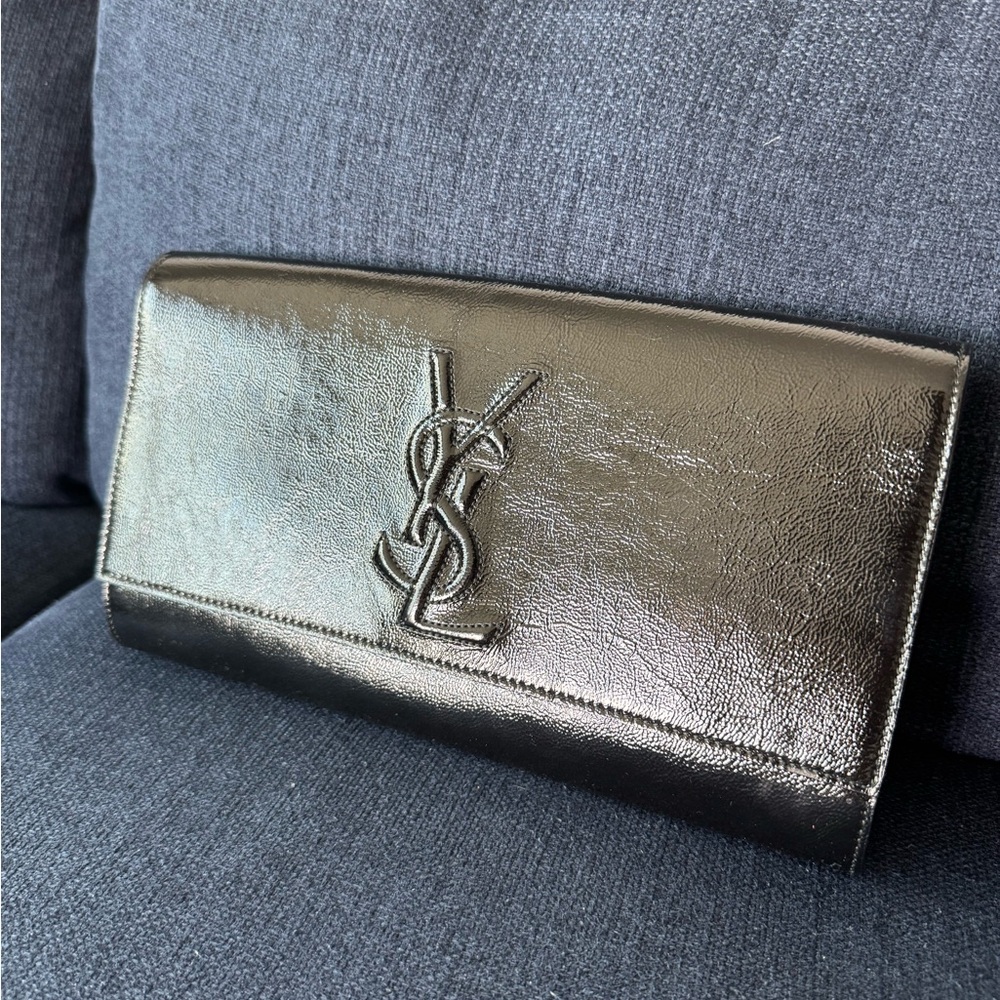 Yves Saint Laurent Black Belle du Jour Clutch